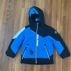 Obermeyer Kids Blue and Black I-Grow Orb Ski Jacket
